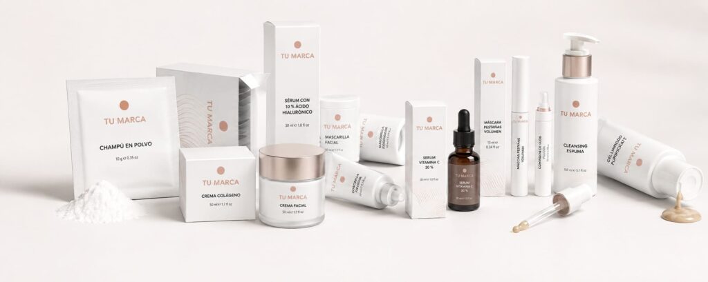 fabricacion de cosmetica a terceros y marcas blancas